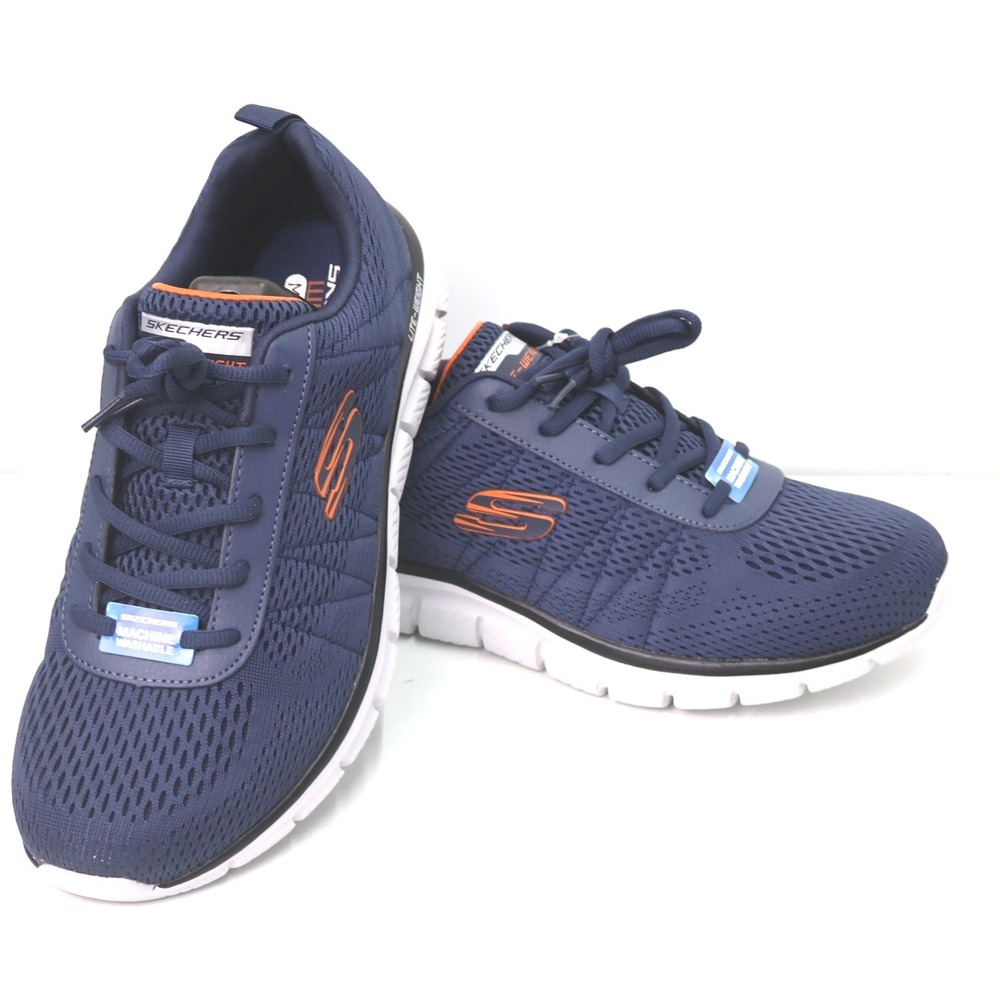 Skechers Flex Advantage 4.0 Mens 10 Navy NEW Wide Fit Memory Foam 232081W